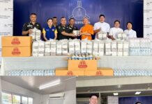 วัดพระธรรมกาย มูลนิธิธรรมกาย และคณะศิษย์ฯ มอบอาหาร ขนมปังและเครื่องดื่ม สนับสนุนการจัดกิจกรรมฯ บก.ตชด.ภาค 1 จ.ปทุมธานี